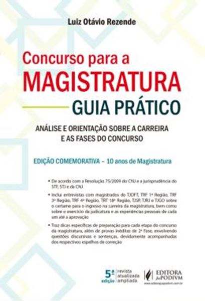 Picture of CONCURSO PARA A MAGISTRATURA - GUIA PRATICO