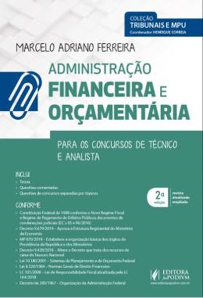 Picture of ADMINISTRACAO FINANCEIRA E ORCAMENTARIA - PARA OS CONCURSOS DE TECNICO E ANALISTA