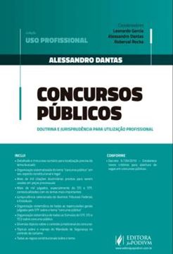 Imagem de CONCURSOS PUBLICOS - DOUTRINA E JURISPRUDENCIA PARA UTILIZACAO PROFISSIONAL