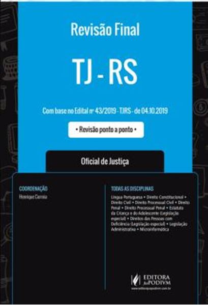 Picture of REVISAO FINAL - TJ/RS - OFICIAL DE JUSTICA