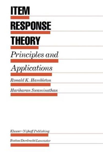 Picture of ITEM RESPONSE THEORY