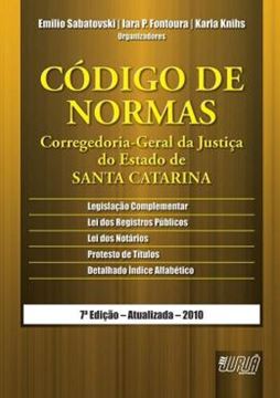 Imagem de CODIGO DE NORMAS - CORREGEDORIA-GERAL DA JUSTICA DO ESTADO DE SANTA CATARINA