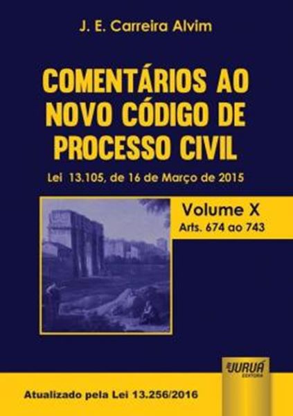 Picture of COMENTARIOS AO NOVO CODIGO DE PROCESSO CIVIL - LEI 13.105, DE 16 DE MARCO DE 2015