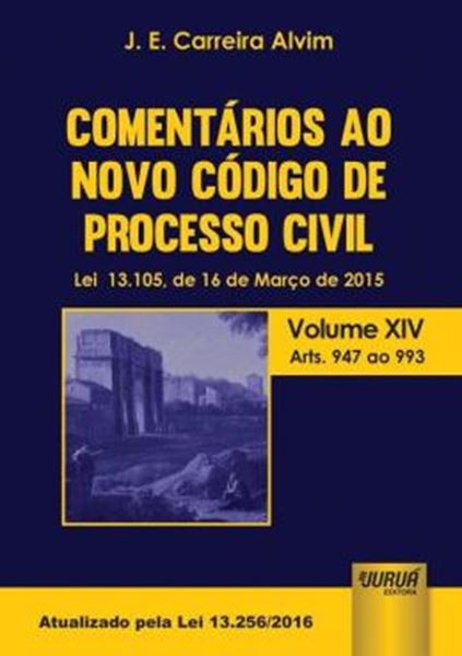 Picture of COMENTARIOS AO NOVO CODIGO DE PROCESSO CIVIL - LEI 13.105, DE 16 DE MARCO DE 2015