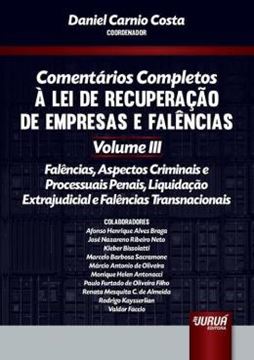 Imagem de COMENTARIOS COMPLETOS A LEI DE RECUPERACAO DE EMPRESAS E FALENCIAS