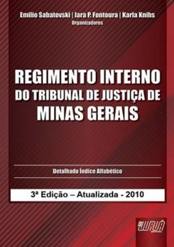 Imagem de REGIMENTO INTERNO DO TRIBUNAL DE JUSTICA DE MINAS GERAIS