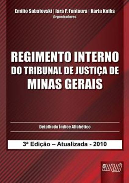 Picture of REGIMENTO INTERNO DO TRIBUNAL DE JUSTICA DE MINAS GERAIS