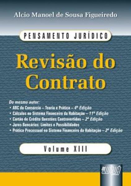Picture of REVISAO DO CONTRATO - PENSAMENTO JURIDICO - VOLUME XIII