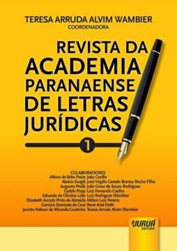 Imagem de REVISTA DA ACADEMIA PARANAENSE DE LETRAS JURIDICAS - N? 1