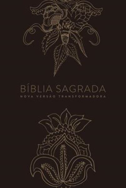 Picture of BIBLIA NVT LN INDIAN FLOWERS DOURADA