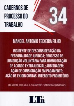 Imagem de CADERNOS DE PROCESSO DO TRABALHO Nº 34