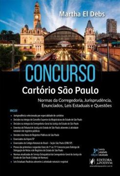 Imagem de CONCURSO CARTORIO SAO PAULO - NORMAS DA CORREGEDORIA, JURISPRUDENCIA, ENUNCIADOS, LEIS ESTADUAIS E QUESTOES