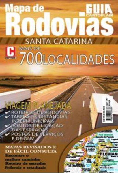 Picture of GUIA CARTOPLAM - MAPA DE RODOVIAS - SANTA CATARINA