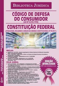 Imagem de BIBLIOTECA JURIDICA - CODIGO DE DEFESA DO CONSUMIDOR 2018