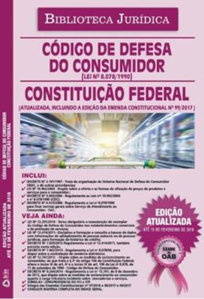 Picture of BIBLIOTECA JURIDICA - CODIGO DE DEFESA DO CONSUMIDOR 2018