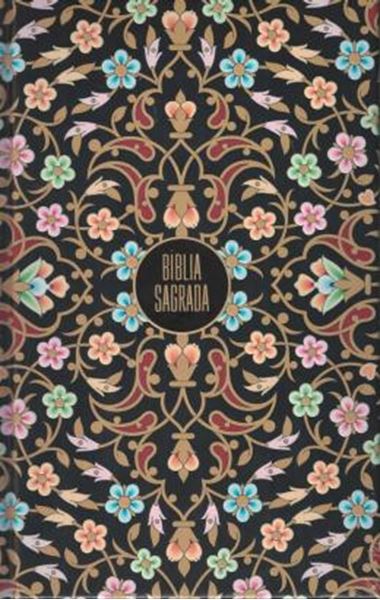 Picture of BIBLIA SAGRADA NVI, CAPA DURA, FLORES DOURADAS