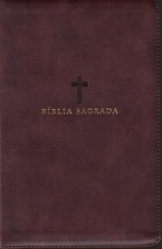 Imagem de BIBLIA SAGRADA ACF, COURO SOFT, MARROM, LETRA GRANDE, LEITURA PERFEITA