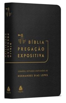 Imagem de BIBLIA PREGACAO EXPOSITIVA | RA |PU LUXO PRETO