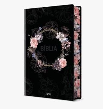 Imagem de BIBLIA SAGRADA FLORES PRETA - NVI