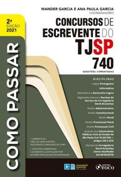 Imagem de COMO PASSAR - CONCURSOS DE ESCREVENTE DO TJSP - 740 QUESTOES COMENTADAS