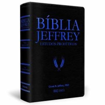 Imagem de BIBLIA JEFFREY ESTUDOS PROFETICOS - PRETO COM DETALHE AZUL