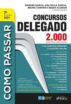 Imagem de COMO PASSAR EM CONCURSOS DE DELEGADO - 2.000 QUESTOES COMENTADAS