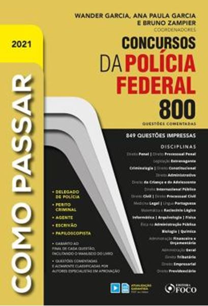 Picture of COMO PASSAR EM CONCURSOS DA POLICIA FEDERAL - 800 QUESTOES COMENTADAS