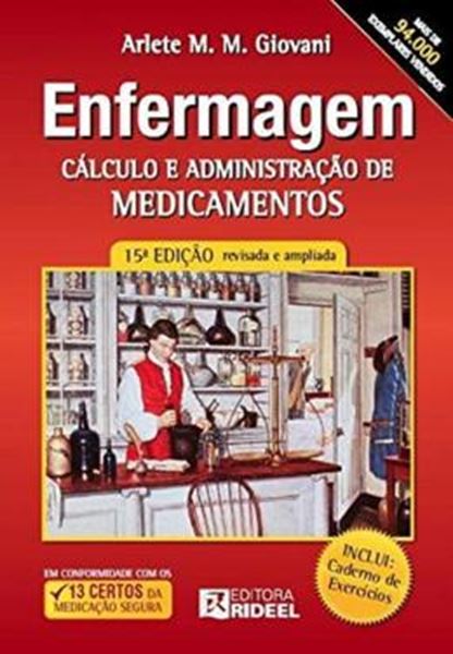 Picture of ENFERMAGEM - CALCULO E ADMINISTRACAO DE MEDICAMENTOS - RIDEEL