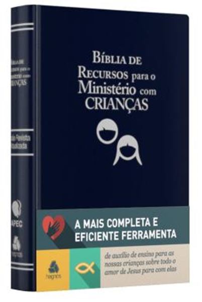 Picture of BIBLIA DE RECURSOS PARA O MINISTERIO COM CRIANCAS - LUXO PU AZUL