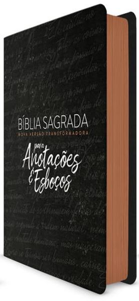 Picture of BIBLIA SAGRADA NOVA VERSAO TRANSFORMADORA: PARA ANOTACOES E ESBOCOS - PRETA