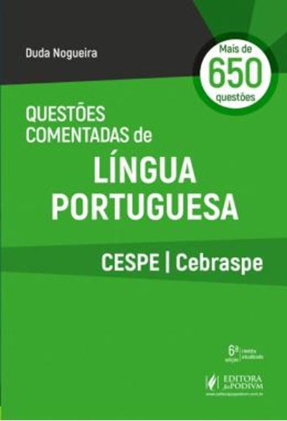 Picture of QUESTOES COMENTADAS DE LINGUA PORTUGUESA - CESPE/CEBRASPE