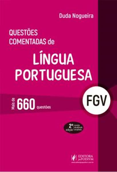 Picture of QUESTOES COMENTADAS DE LINGUA PORTUGUESA - FGV