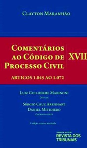 Picture of COMENTARIOS AO CODIGO DE PROCESSO CIVIL- VOLUME XVII- ARTIGOS 1045 AO 1072- 3ª ED.