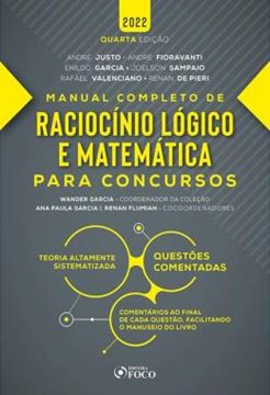 Imagem de RACIOCINIO LOGICO E MATEMATICA PARA CONCURSOS - MANUAL COMPLETO