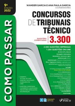 Imagem de COMO PASSAR EM CONCURSOS DE TRIBUNAIS TECNICO - NIVEL MEDIO - 9 ? ED - 2022