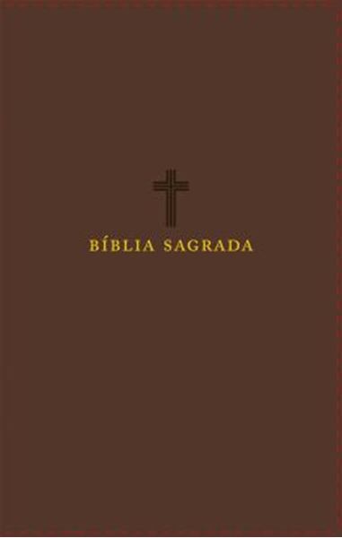 Picture of BIBLIA NVI, COURO SOFT, MARROM, LETRAS DE JESUS EM VERMELHO