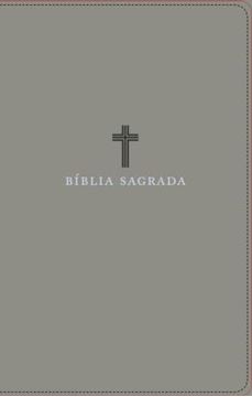 Imagem de BIBLIA SAGRADA ACF, COURO SOFT, CINZA, LETRA GRANDE, LEITURA PERFEITA