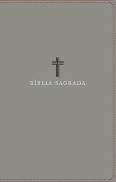 Picture of BIBLIA SAGRADA ACF, COURO SOFT, CINZA, LETRA GRANDE, LEITURA PERFEITA