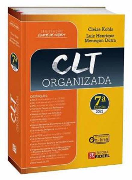 Picture of CLT ORGANIZADA - LEGISLACAO EXAME DE ORDEM - 7ª ED