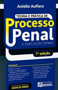 Imagem de TEORIA E PRATICA DE PROCESSO PENAL E EXECUCAO PENAL - 7ª ED