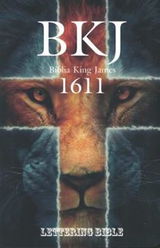 Imagem de BIBILIA KING JAMES 1611 FIEL ULTRA FINA - LETTERING BIBLE - CAPA LEÃO