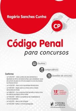Imagem de CODIGO PENAL PARA CONCURSOS (CP) - 15ª ED