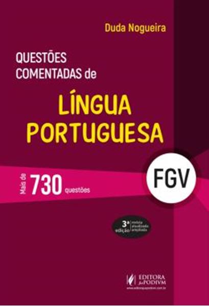 Picture of QUESTOES COMENTADAS DE LINGUA PORTUGUESA - FGV