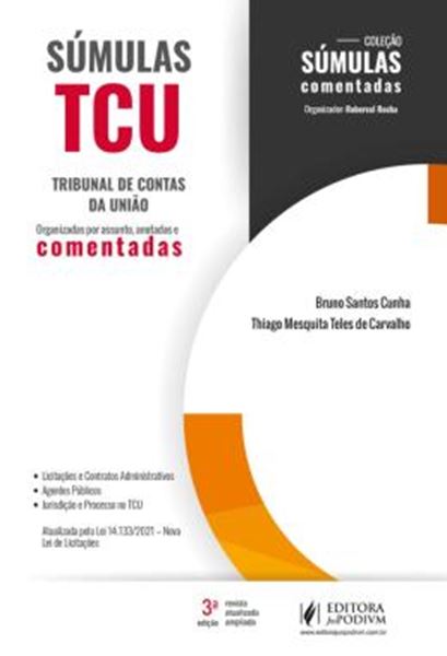 Picture of SUMULAS TCU - TRIBUNAL DE CONTAS DA UNIAO - ORGANIZADAS POR ASSUNTO, ANOTADAS E COMENTADAS