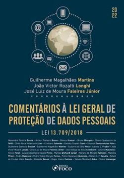 Imagem de COMENTARIOS A LEI GERAL DE PROTECAOD E DADOS PESSOAIS - 1 ED