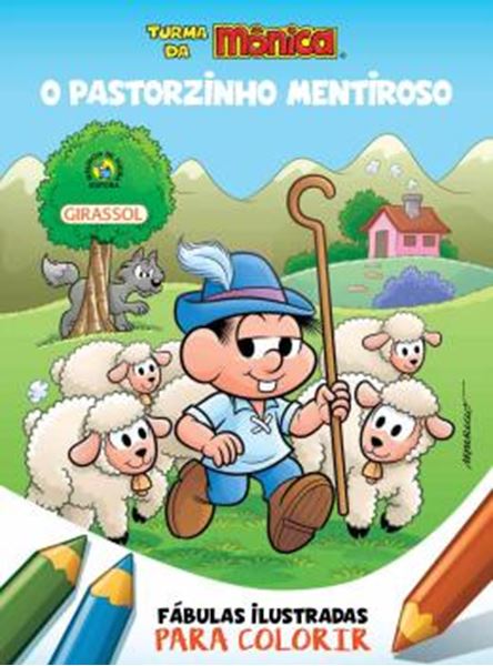 Picture of TURMA DA MONICA - FABULAS ILUSTRADAS PARA COLORIR - O PASTORZINHO MENTIROSO