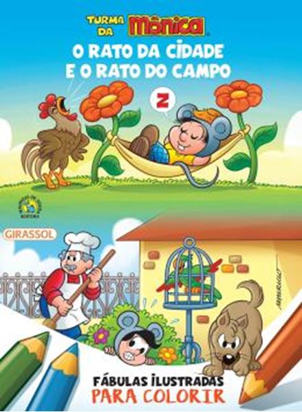Picture of TURMA DA MONICA - FABULAS ILUSTRADAS PARA COLORIR - O RATO DA CIDADE E O RATO DO CAMPO