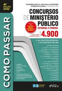 Imagem de COMO PASSAR EM CONCURSOS DE MINISTERIO PUBLICO - ESTADUAL E FEDERAL