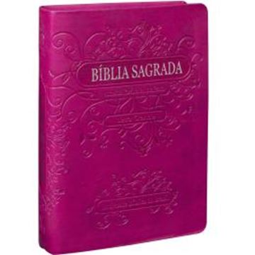 Imagem de BIBLIA SAGRADA LETRA GRANDE COM INDICE - COURO SINTETICO VINHO