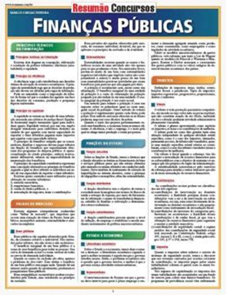 Picture of RESUMAO PARA CONCURSOS - FINANCAS PUBLICAS